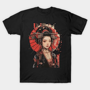 Japanese Geisha Girl Asian Culture T-Shirt